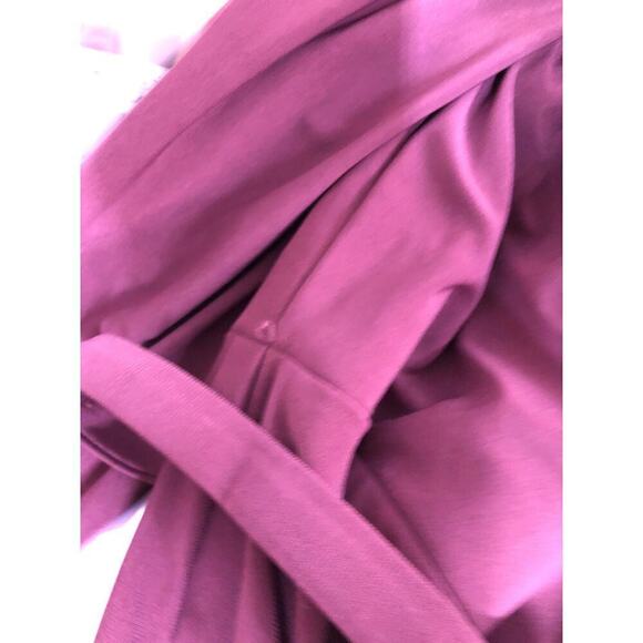 Ieena for Mac Duggal Embellished Dress Long Sleeve Jersey Gown Mauve NWT 10 - Picture 9 of 13